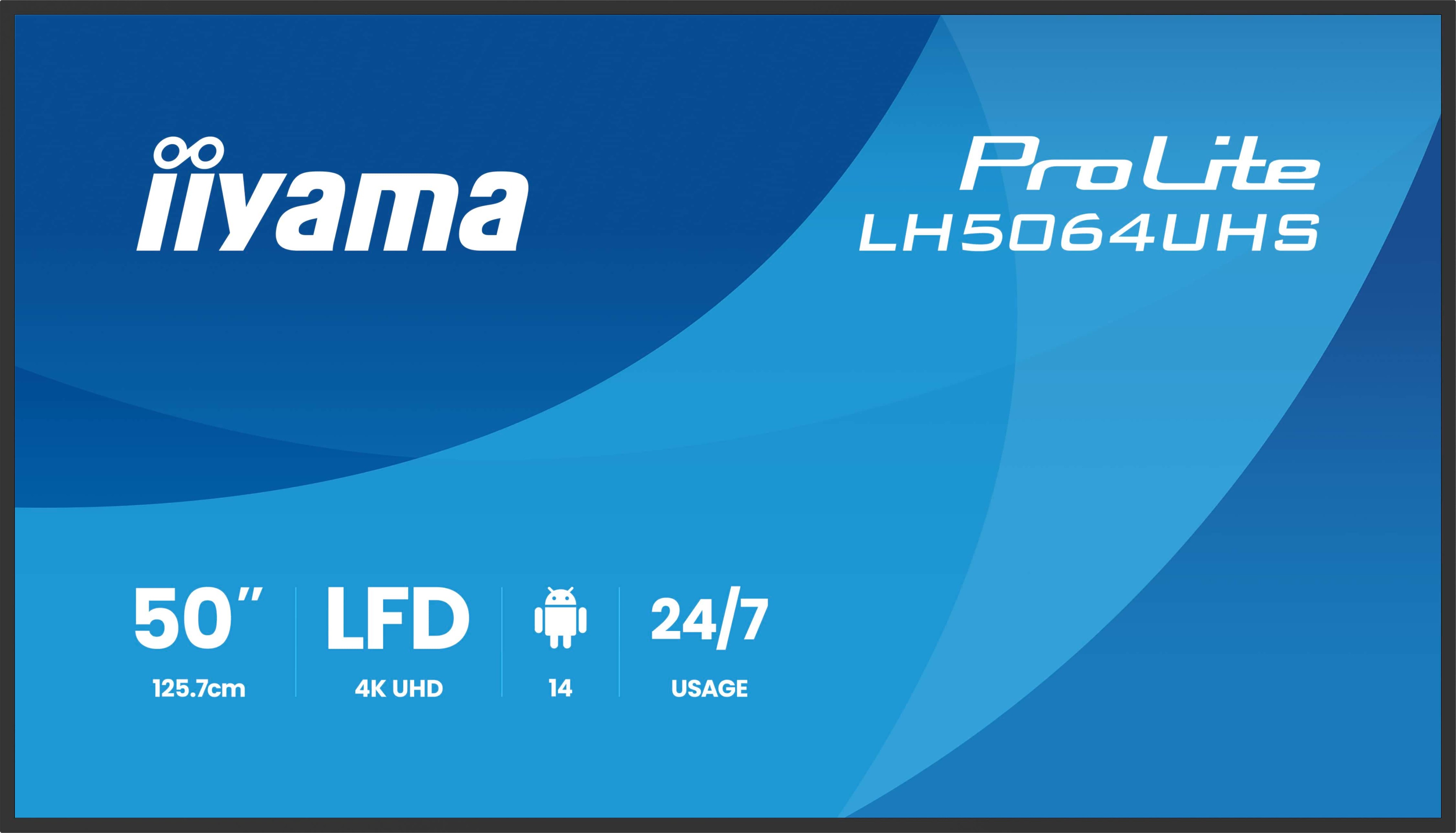 iiyama LH6564UHS-B1AG Signage Display Digital signage flat panel 165.