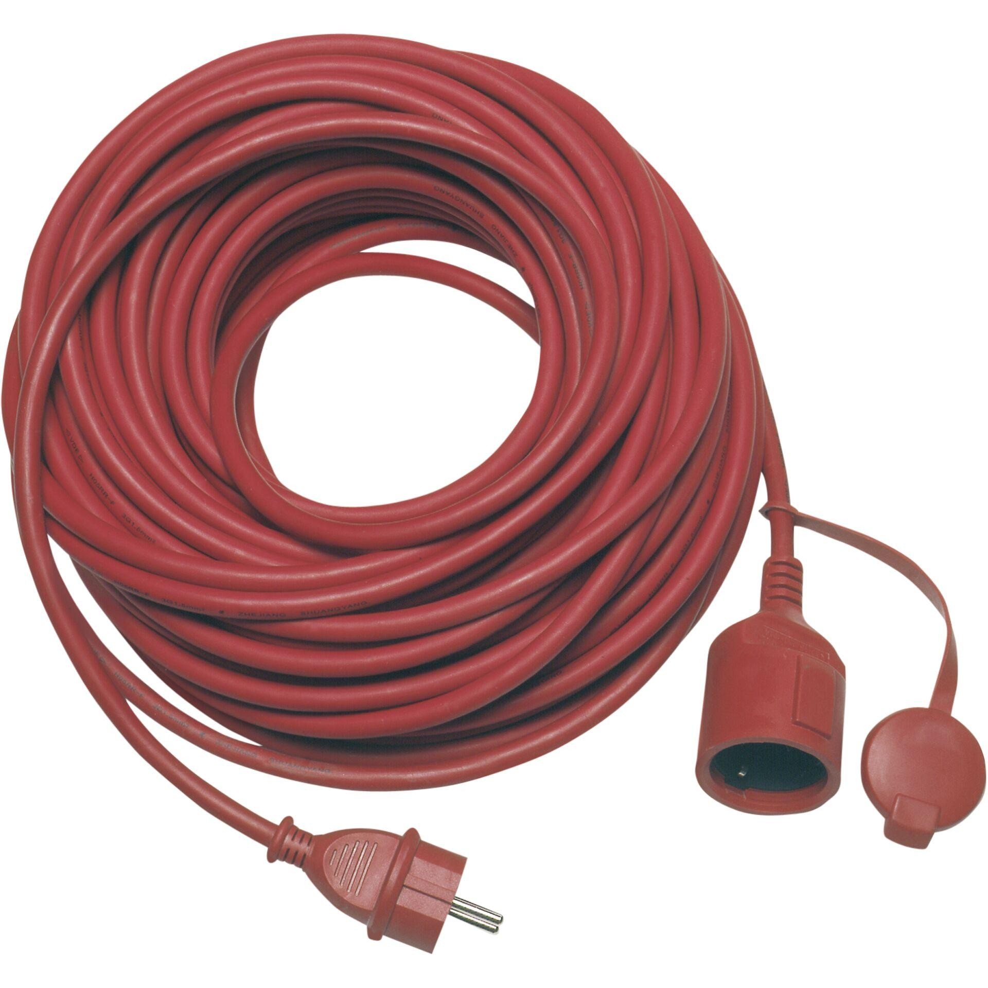 REV extension IP44 25m rouge