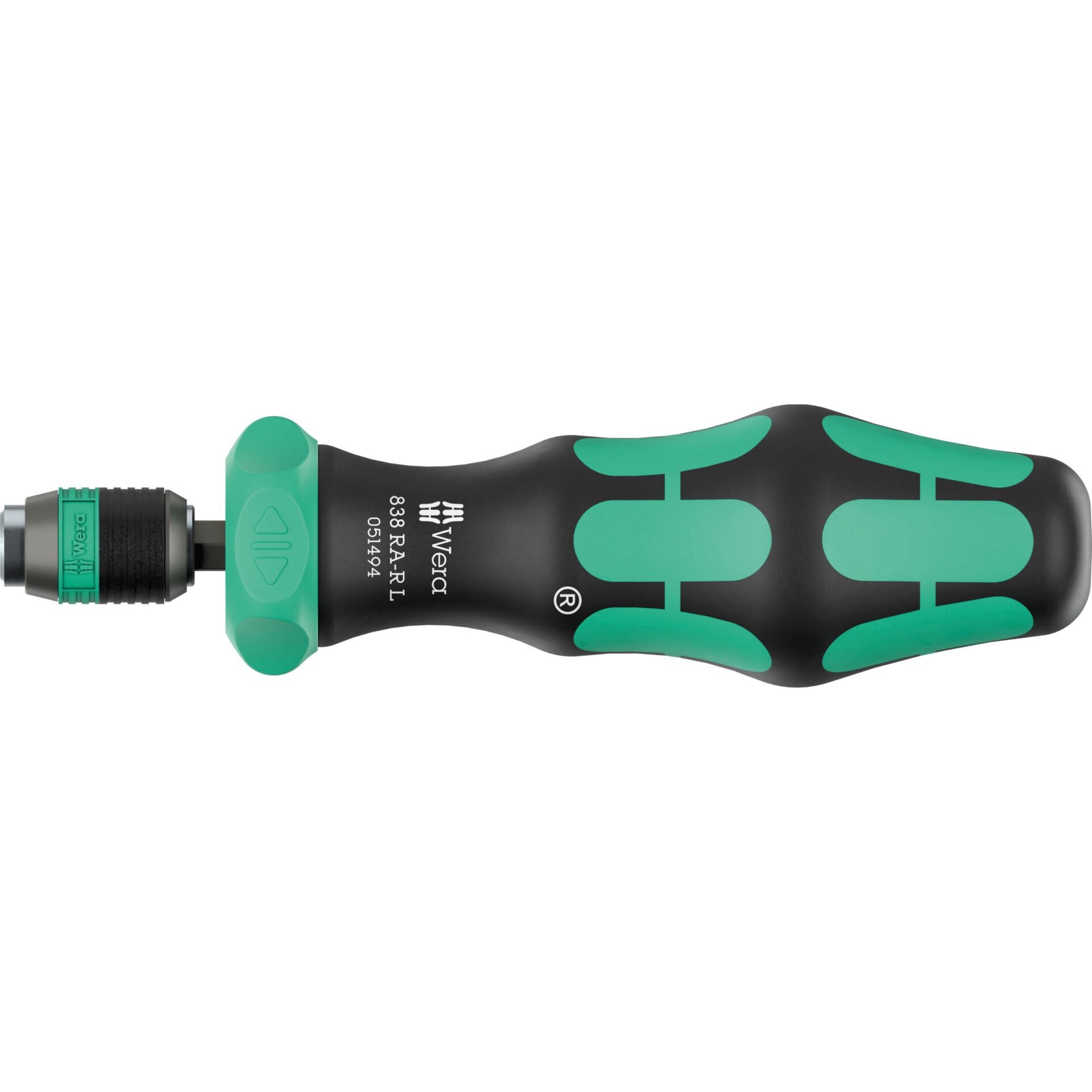 Wera 838 RA-R L Werkstatt Ratschen-Schraubendreher 1/4\ (6.3 mm) DIN