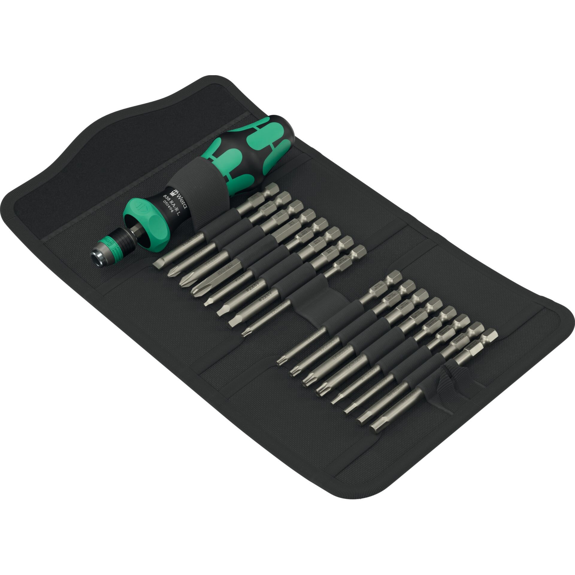 Wera Kompakt 60 RA-R Imperial 1 05051531001 Bit-Set Schlitz,