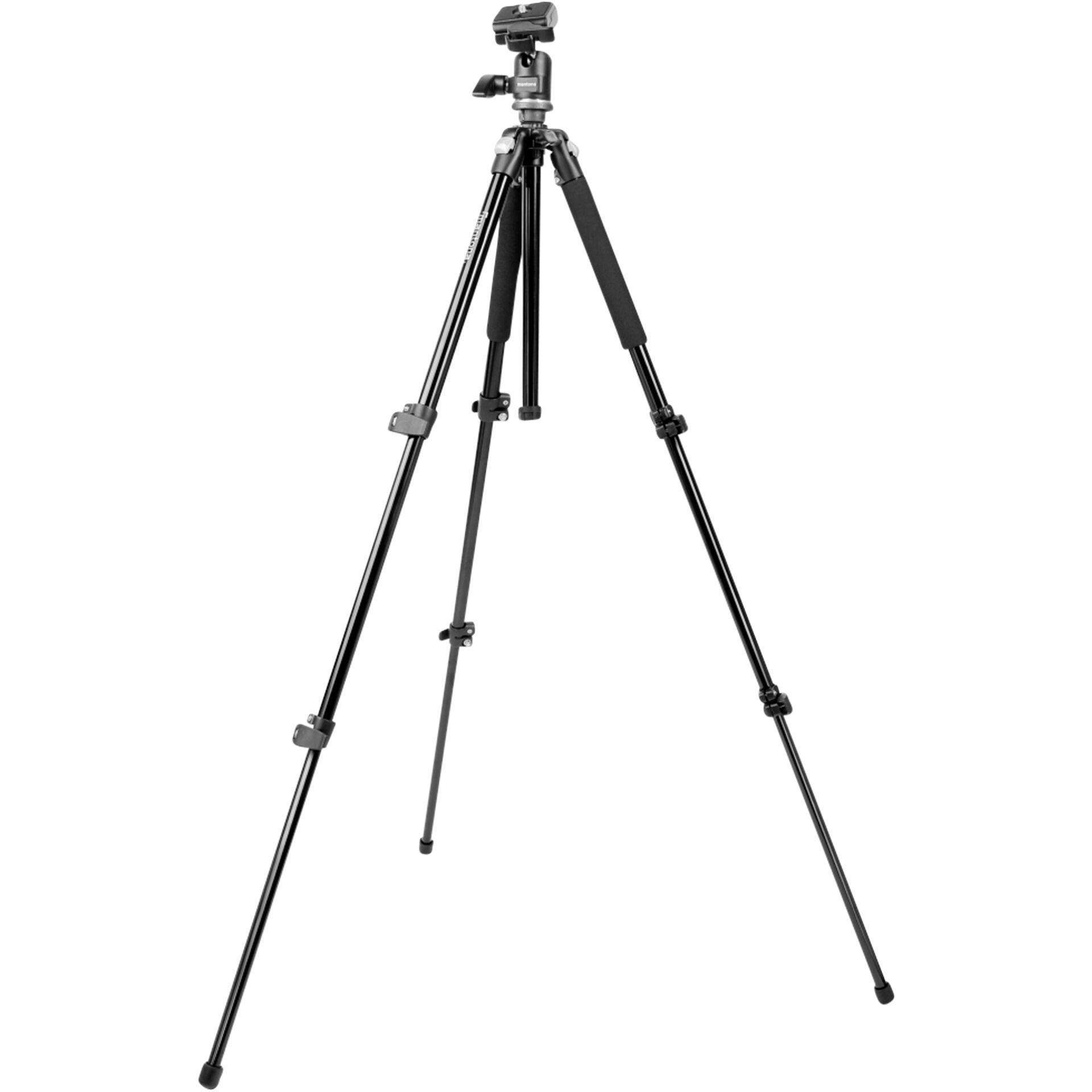 Mantona Scout MAX trépied Caméras numériques 3 pieds Noir -