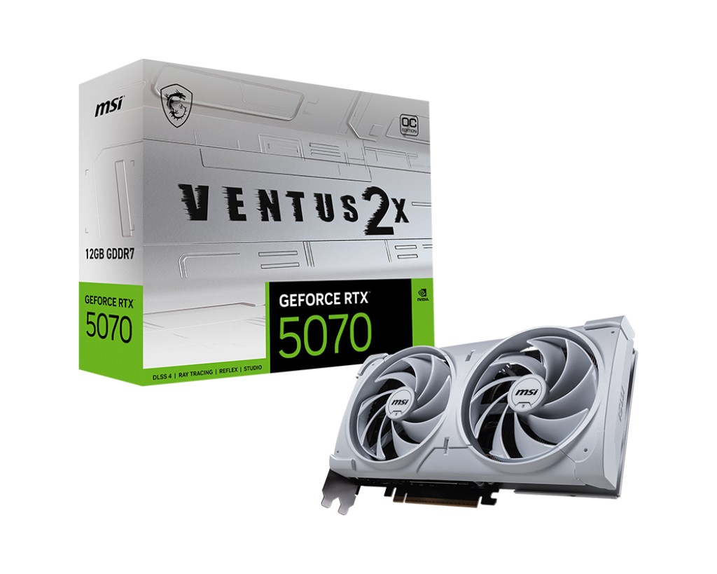 RTX 5070 12GB MSI Ventus 2X OC GDDR7 white