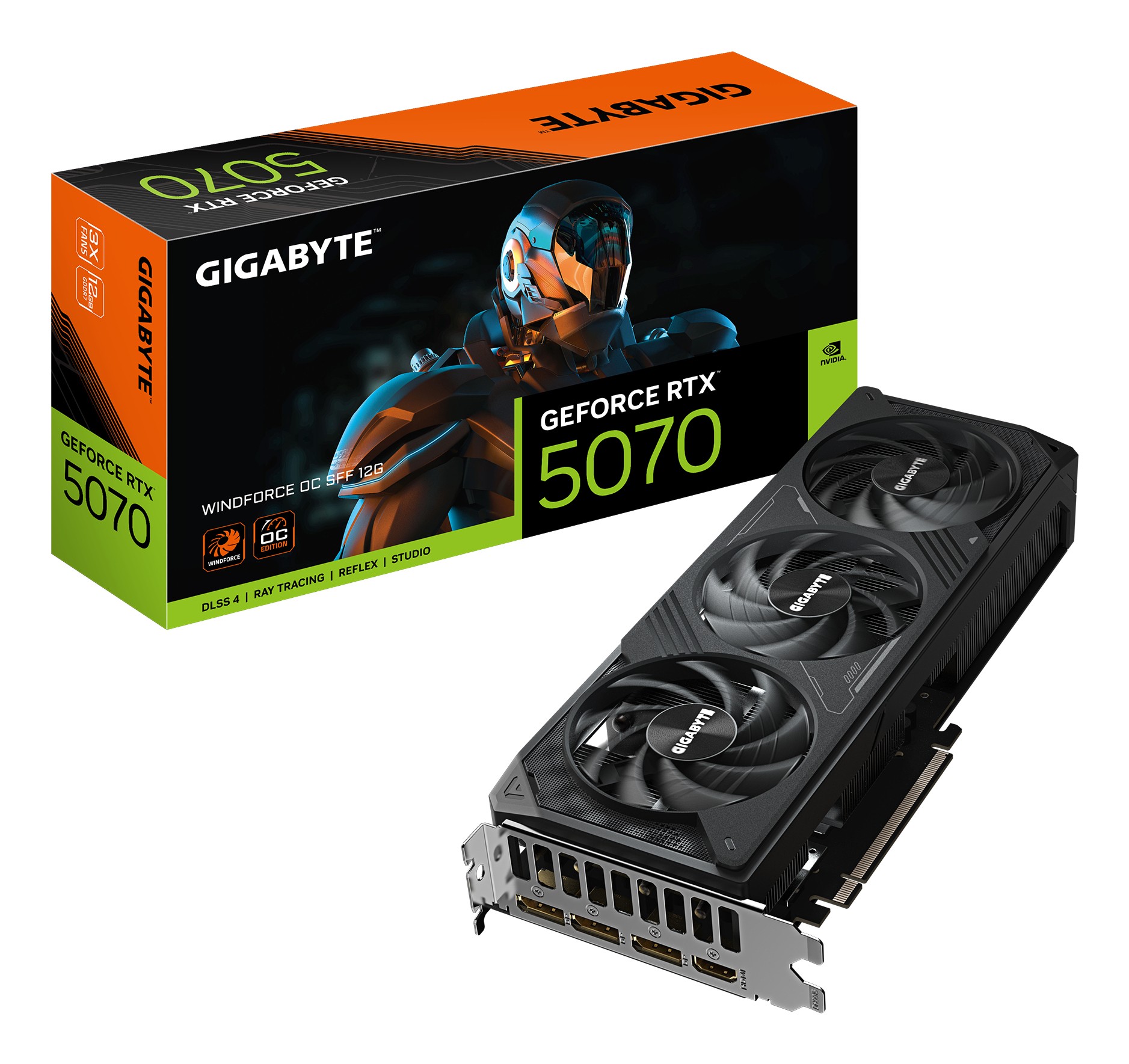 GIGABYTE GeForce RTX 5070 WINDFORCE OC SFF 12G Scheda Grafica - 12GB