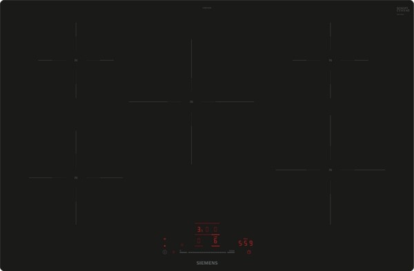 Siemens iQ100 EH801HVB1E hob Black Built-in 80 cm Zone induction hob