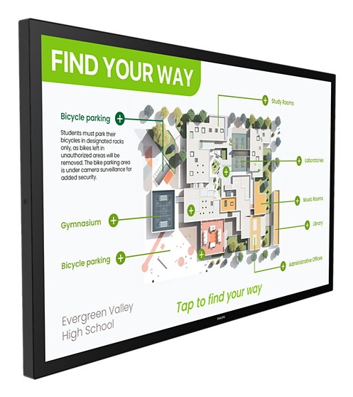 Philips 3000 series 55BDL3751T/00 Signage Display Interactive flat