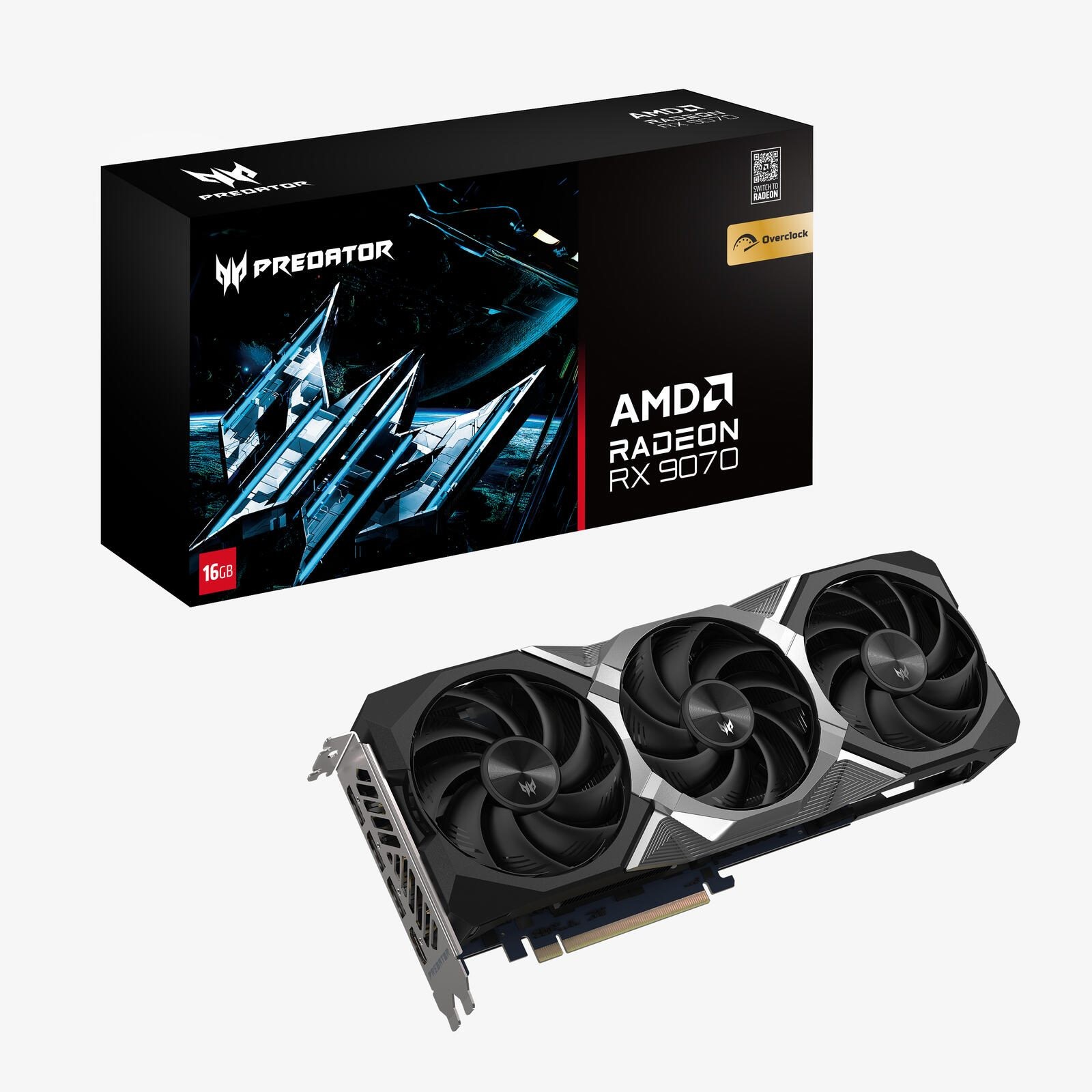 Acer Predator BiFrost Radeon RX 9070 OC 16GB AMD GDDR6 - Acer