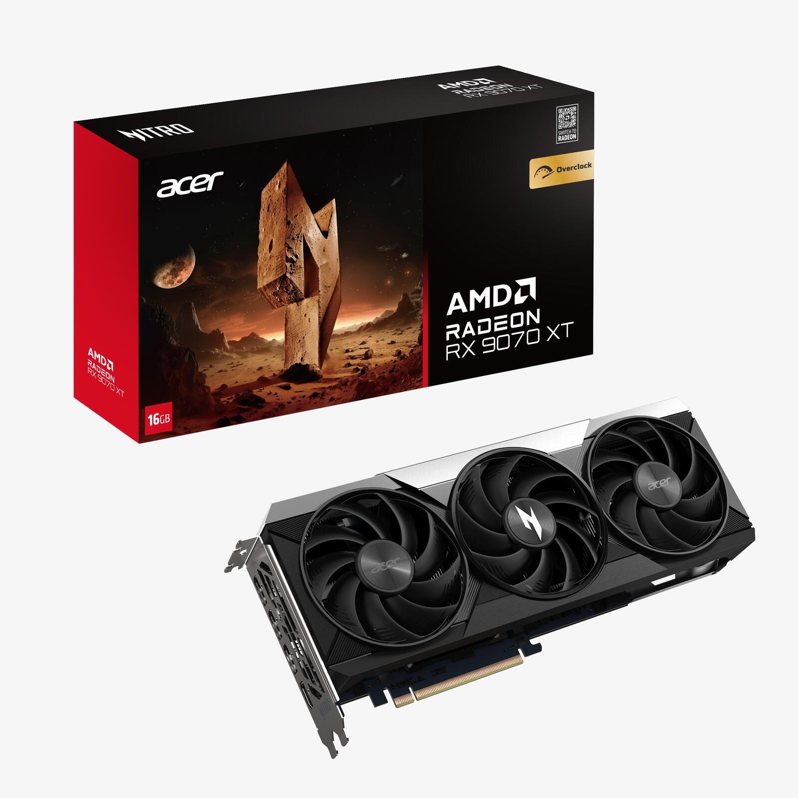 Acer Nitro Radeon RX 9070 XT OC 16GB AMD GDDR6 - Acer Nitro Radeon RX