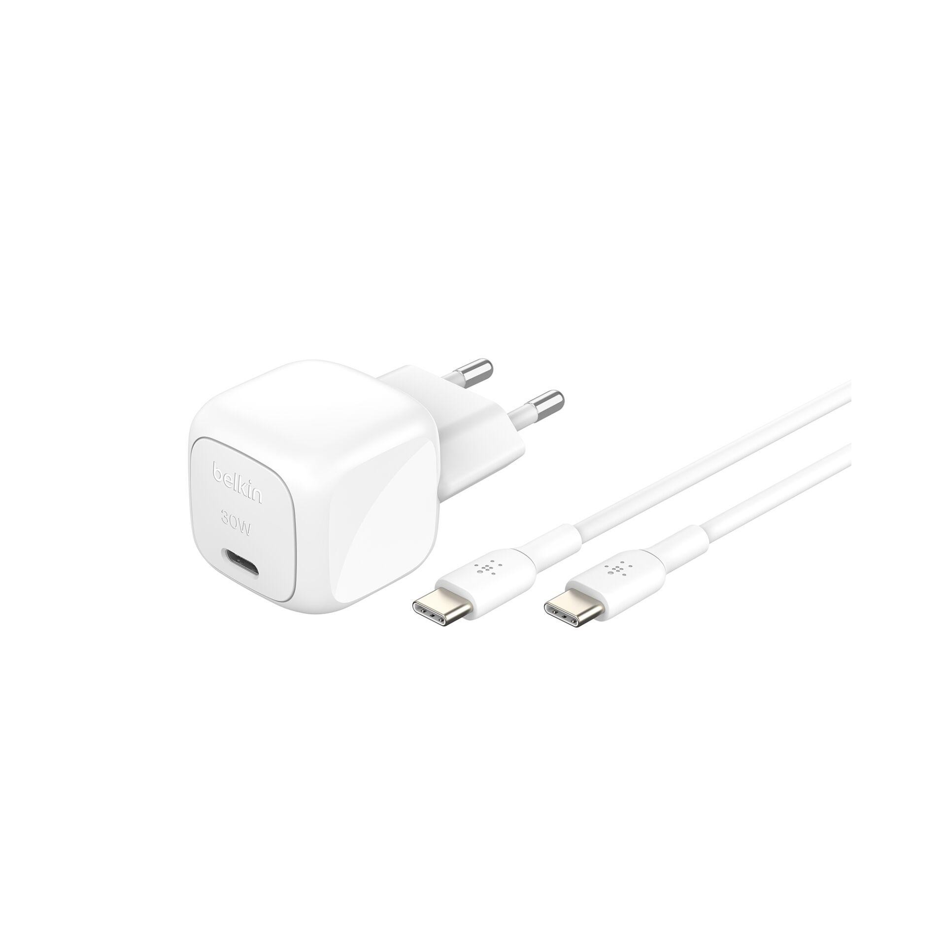Belkin 30W USB-C Ladegerät PD und PPS inkl.lightning Kabel 1m