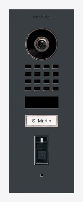 DoorBird D1101FV video intercom system Anthracite, Grey - DoorBird
