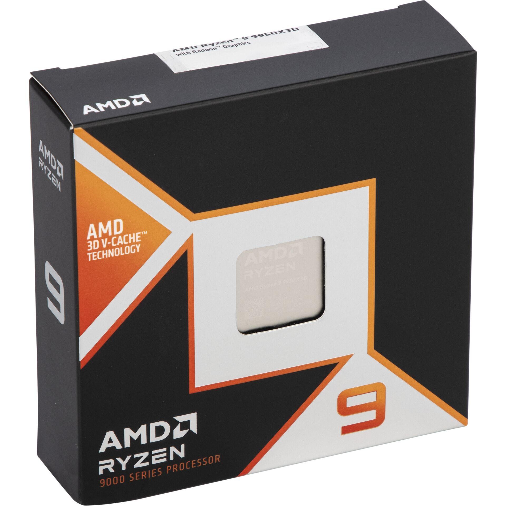 AMD Ryzen 9 9950X3D 16 x 4.3GHz 16-Core Prozessor (CPU) Boxed Sockel (