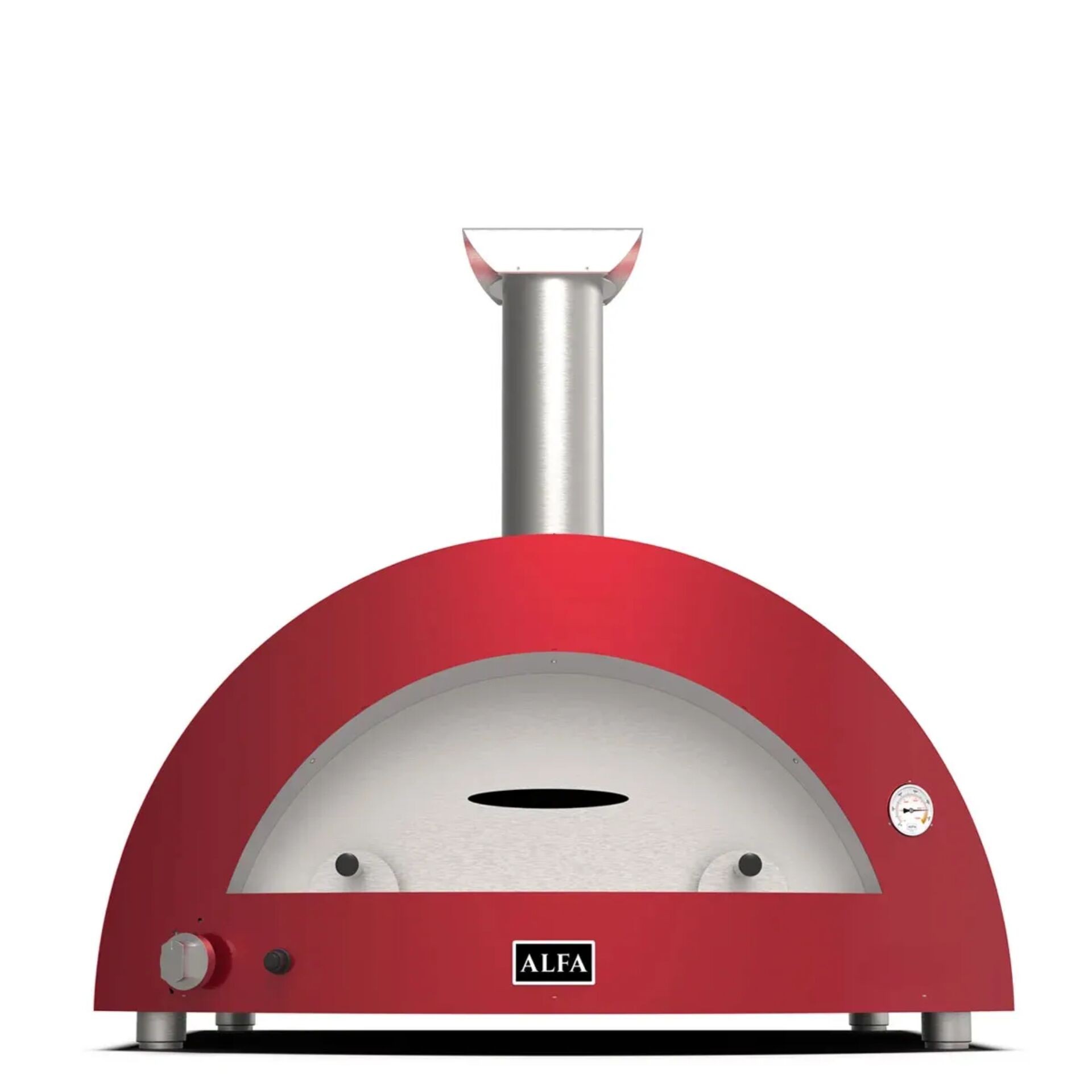 Alfa Forni Moderno 5 Pizze Hybrid Antik Rot