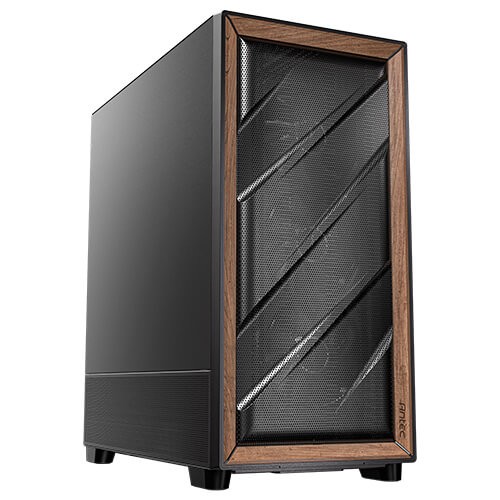 Antec FLUX SE Midi Tower Black, Wood - Antec FLUX SE, Midi Tower, PC,