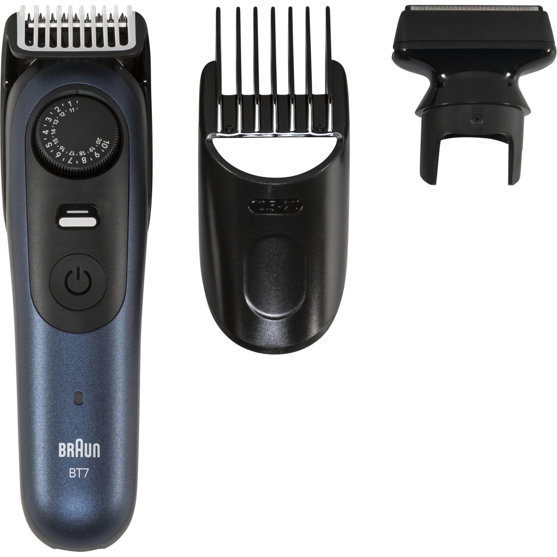 Braun BeardTrimmer 7 BT7520 Battery 40 2 cm Wet & Dry Black, Blue -