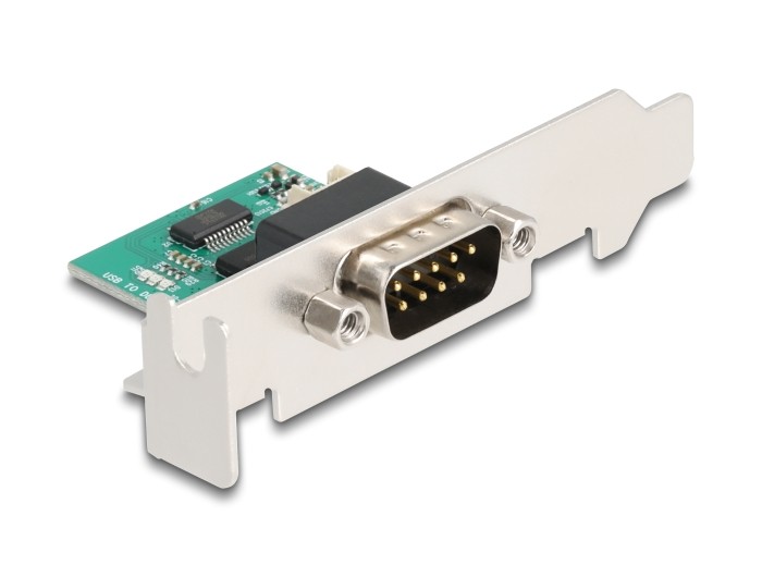 DELOCK USB auf RS-232 Konverter Pfostenst.low profile Blende
