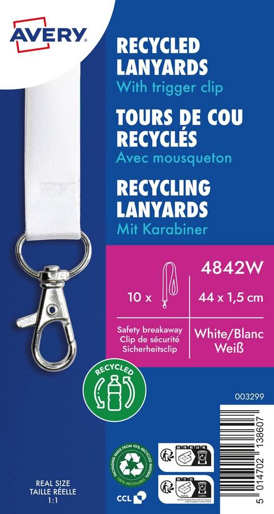 Avery-Zweckform 4842W Textilband (L x B) 440mm x 15mm 10St.