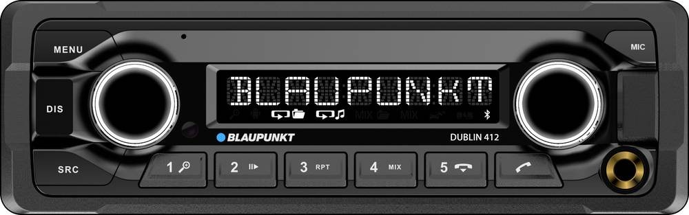 Blaupunkt DUBLIN 412 car stereo incl. remote control, Bluetooth -