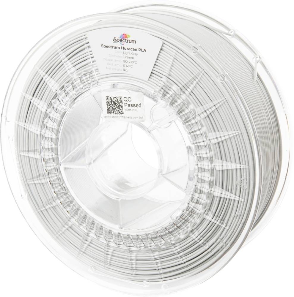 Spectrum Filaments 80924 Huracan PLA LIGHT GREY Filament PLA