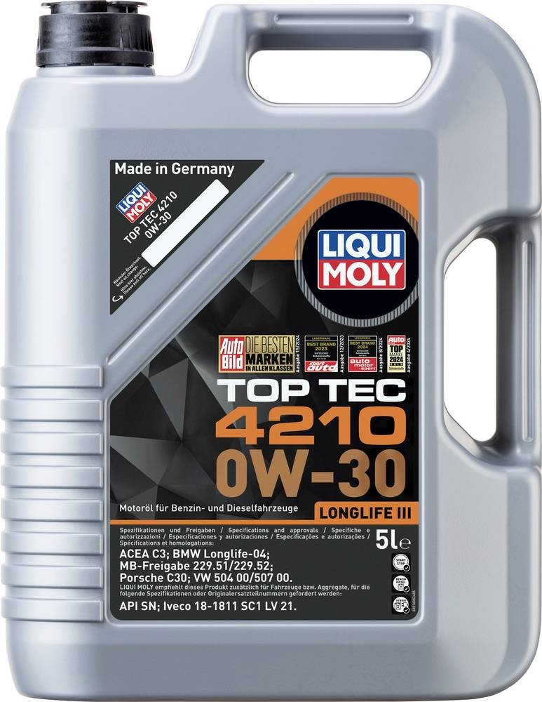 Liqui Moly Top Tec 4210 0W-30 21605 Motoröl 5l