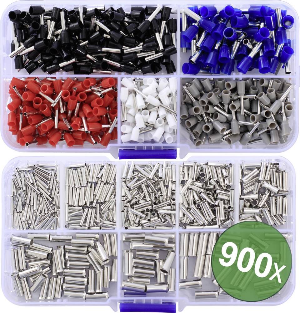 Quadrios 24C532 Aderendhülsen-Sortiment 0.5 mm², 0.75 mm², 1 mm²,