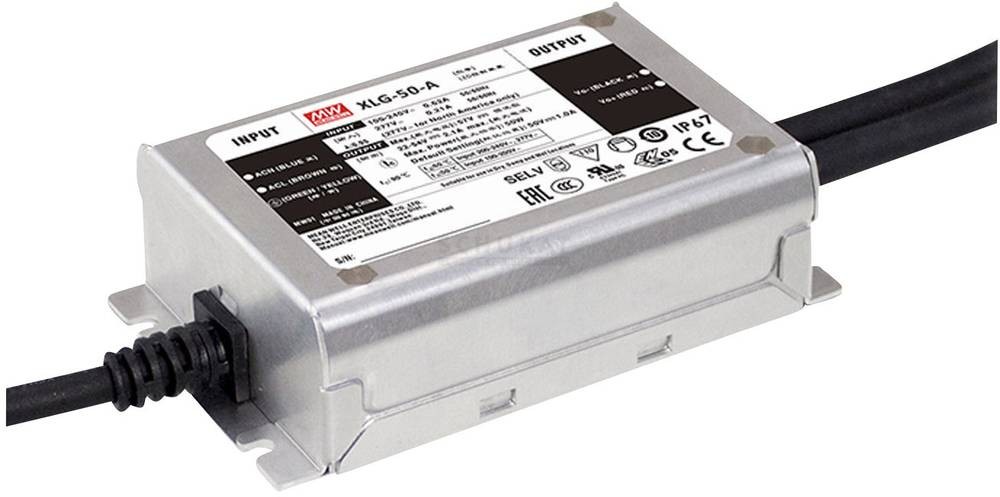 MEAN WELL XLG-50-A LED-Treiber Konstantleistung 50W 530mA - 2.1A 22 -