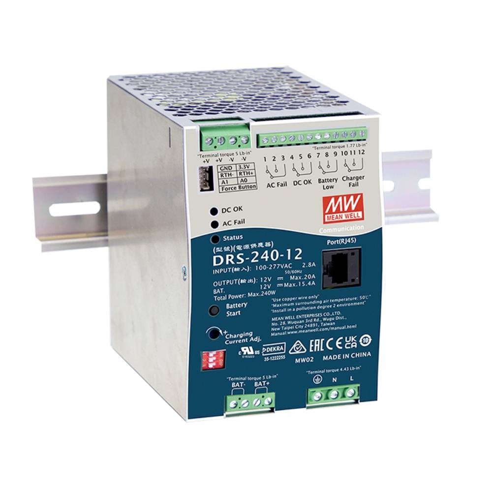 MEAN WELL DRS-240-24 Hutschienen-home charger (DIN-Rail) 24V 10A 240W