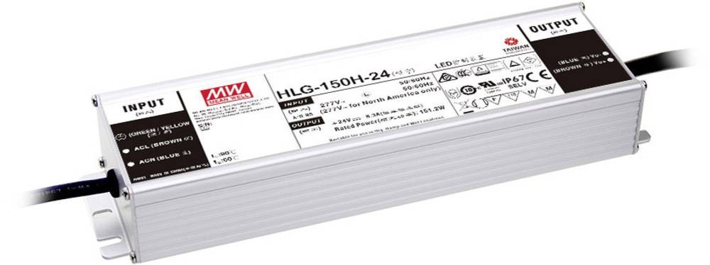 MEAN WELL MW HLG-150H-12AB LED-Treiber Konstantspannung 150W 7.5 - 12.