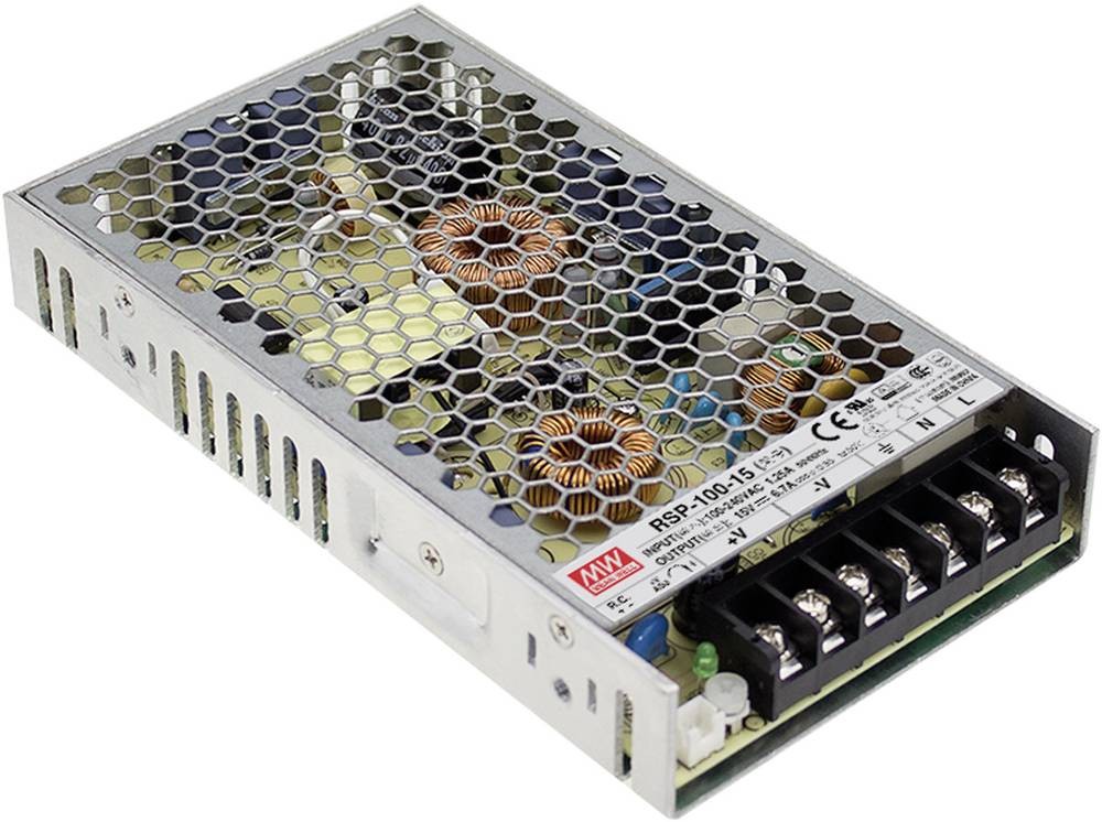 MEAN WELL RSP-100-24 power supply unit 100.8 W 1U Metallic - MEAN