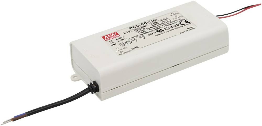 Mean Well MW PCD-60-1400B LED-Treiber Konstantstrom 60W 1.4A 25 - 43