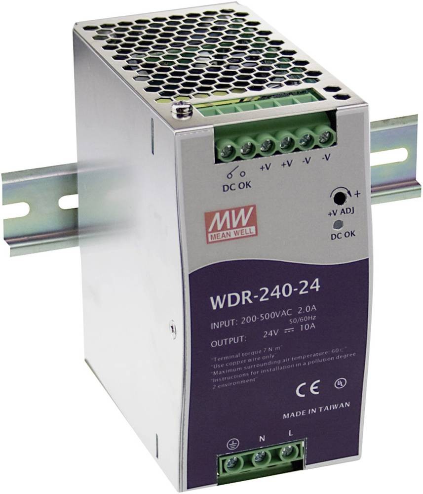 MEAN WELL WDR-240-48 power supply unit 240 W Metallic - MEAN WELL WDR-