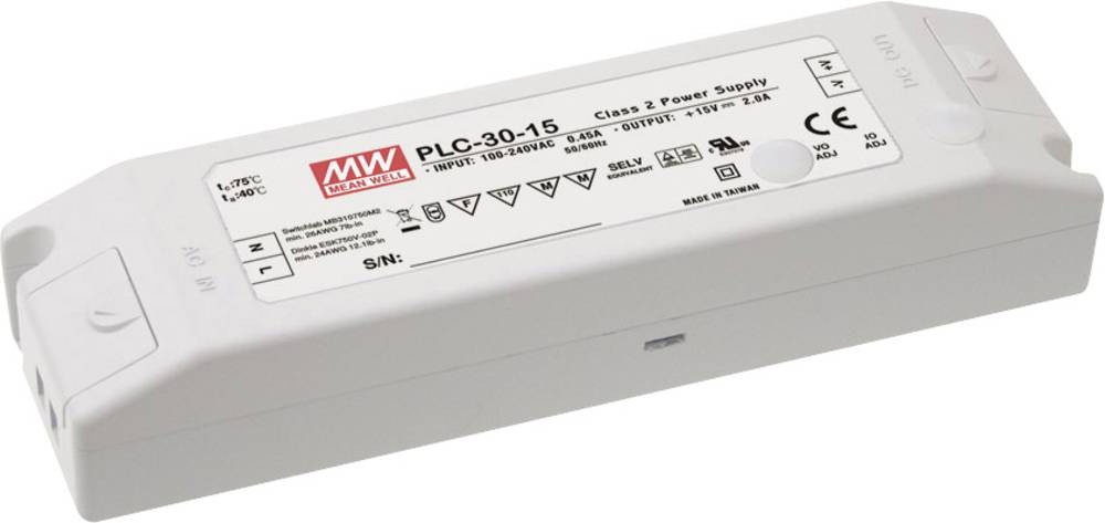 Mean Well PLC-30-12 LED-Treiber, LED-Trafo Konstantspannung,