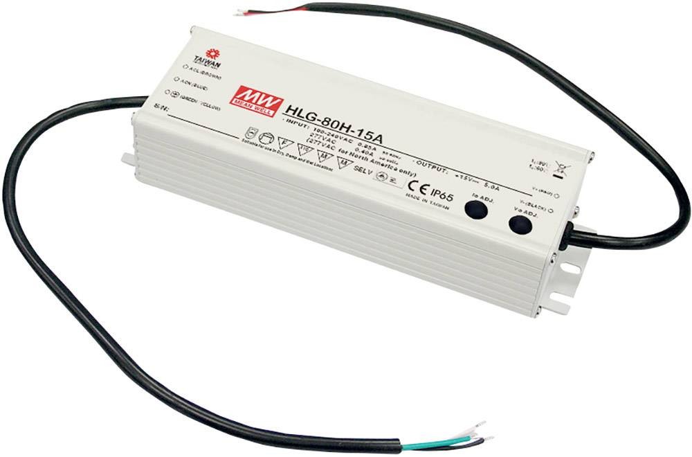 Mean Well MW HLG-80H-24B LED-Treiber, LED-Trafo Konstantspannung,