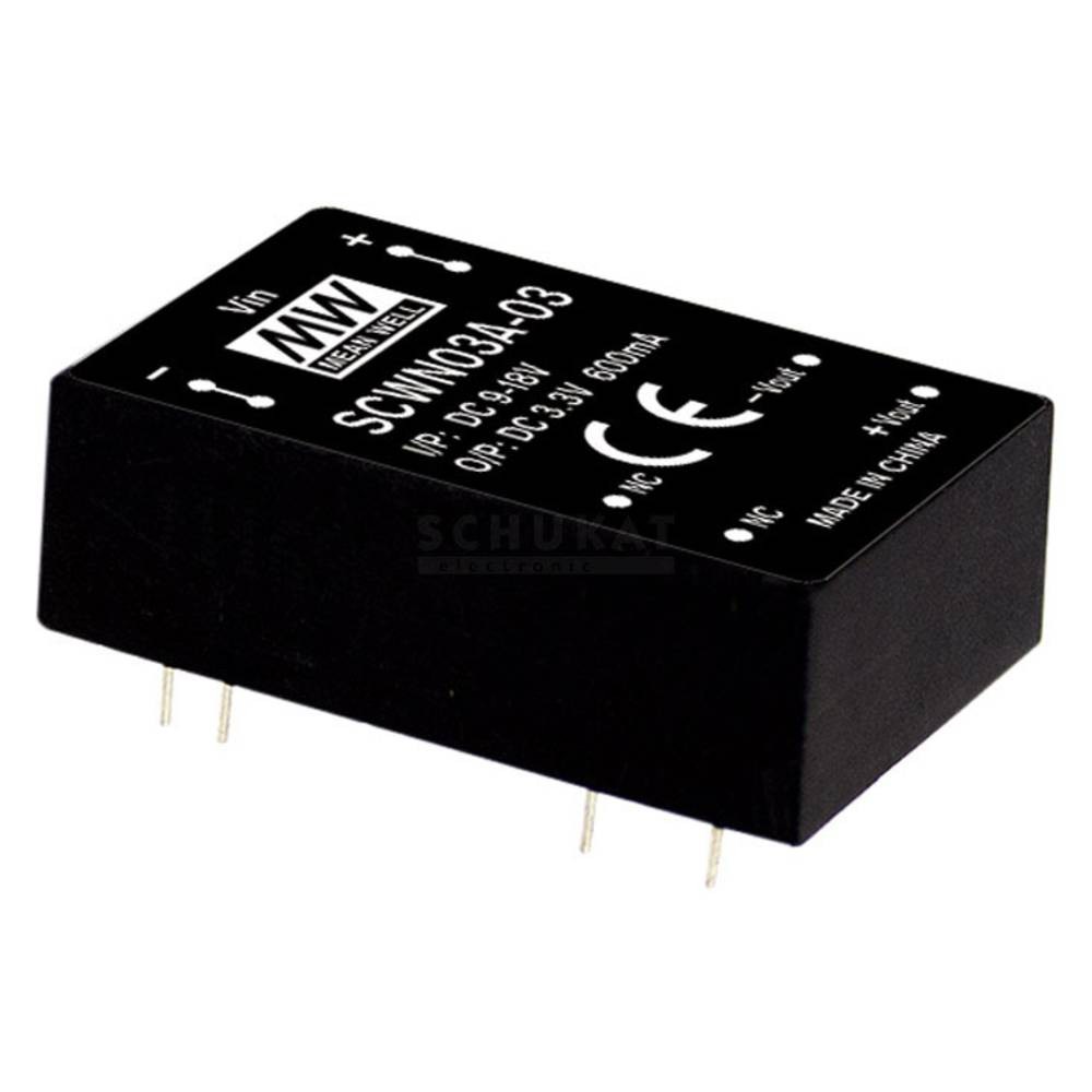 MEAN WELL SCWN03E-15 power adapter/inverter 3 W - MEAN WELL SCWN03E-