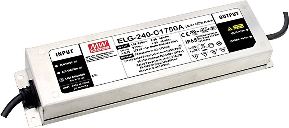 MEAN WELL ELG-240-C1400B-3Y LED-Treiber Konstantstrom 239.4W 1400mA