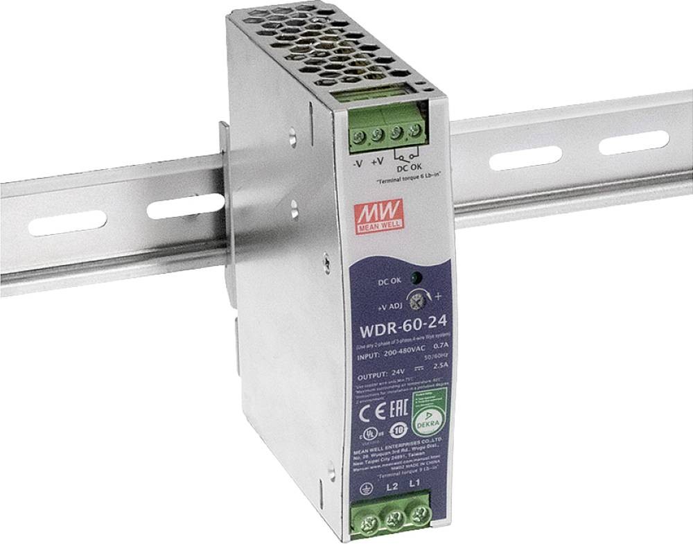 MEAN WELL WDR-60-12 adaptateur de puissance & onduleur 60 W - MEAN
