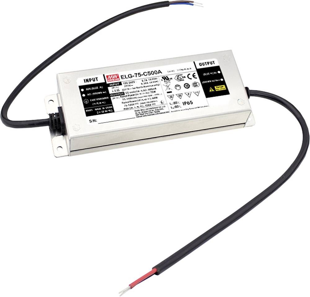MEAN WELL ELG-75-C500B-3Y LED-Treiber Konstantstrom 75W 500mA 75 -