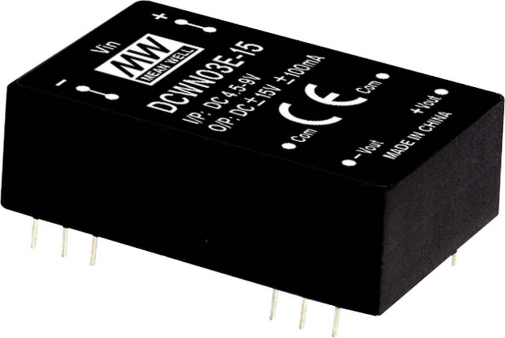 MEAN WELL DCWN03C-05 DC/DC-Wandlermodul 300mA 3W Anzahl Ausgänge: 2