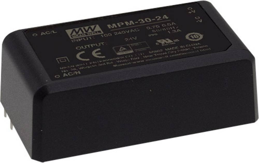 MEAN WELL MPM-30-24 AC/DC-Printnetzteil 24 V/DC 1.3A