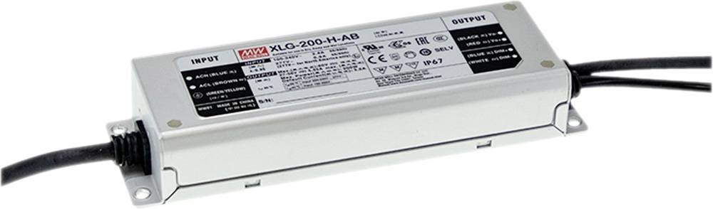 MEAN WELL XLG-200-H-A LED-Treiber Konstantleistung 200W 3500 - 5550mA