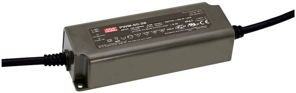 MEAN WELL PWM-60-12DA LED-Treiber Konstantspannung 60W 5A 12 V/DC