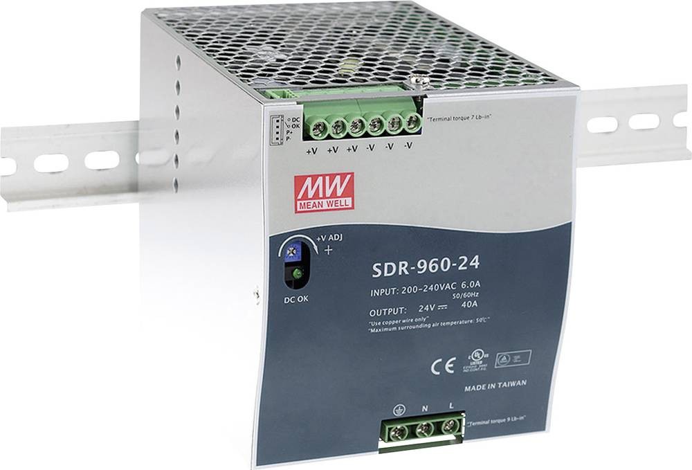 Mean Well SDR-960-48 Hutschienen-Netzteil (DIN-Rail) 48 V/DC 20A 960W