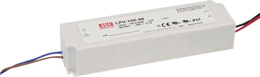 Mean Well LPV-100-24 LED-Trafo Konstantspannung 100W 0 - 4.2A 24 V/DC
