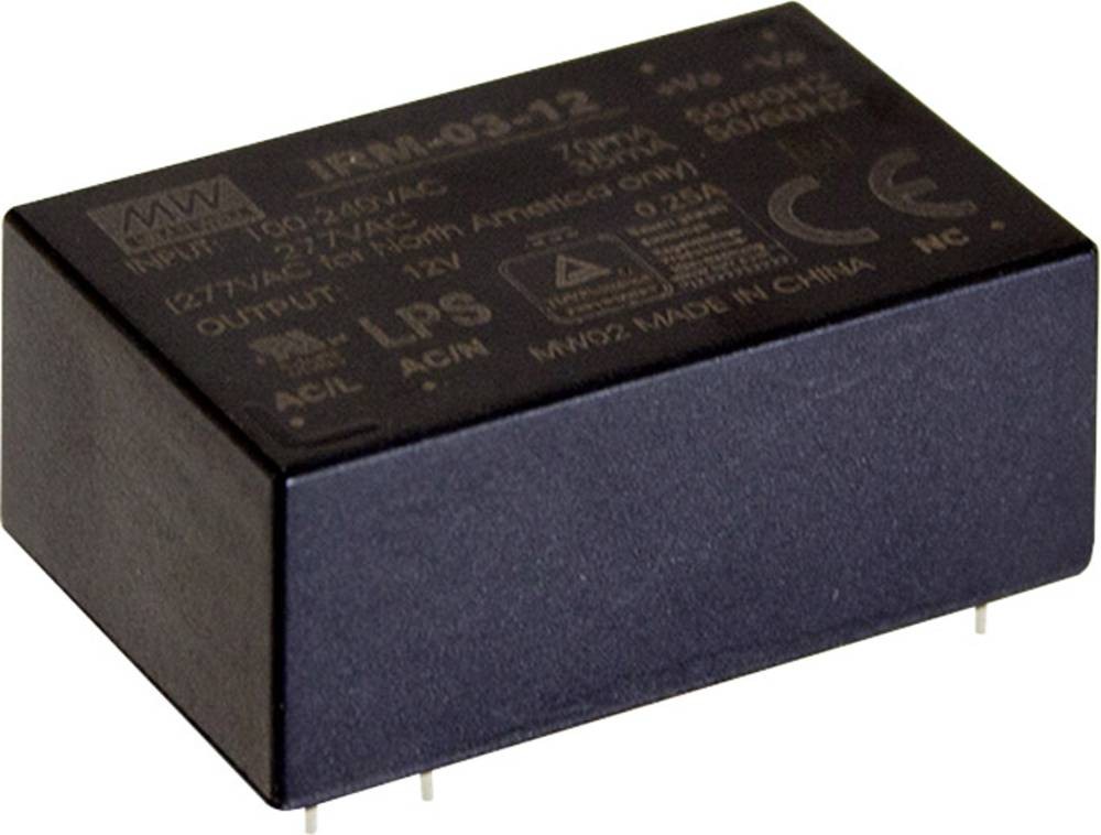 MEAN WELL IRM-03-5S power adapter/inverter 3 W - MEAN WELL IRM-03-5S,