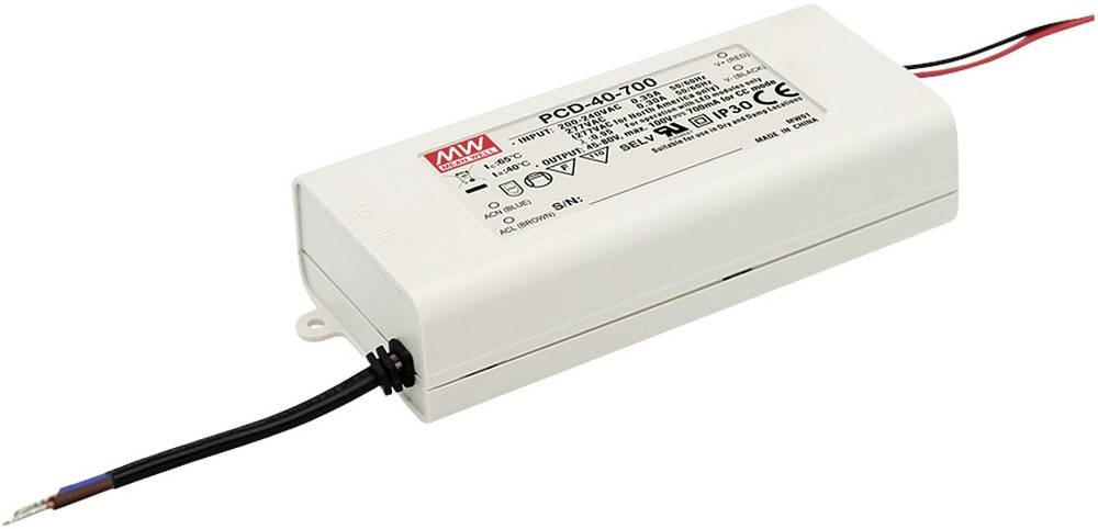 Mean Well MW PCD-40-500B LED-Treiber Konstantstrom 40W 0.5A 45 - 80 V/
