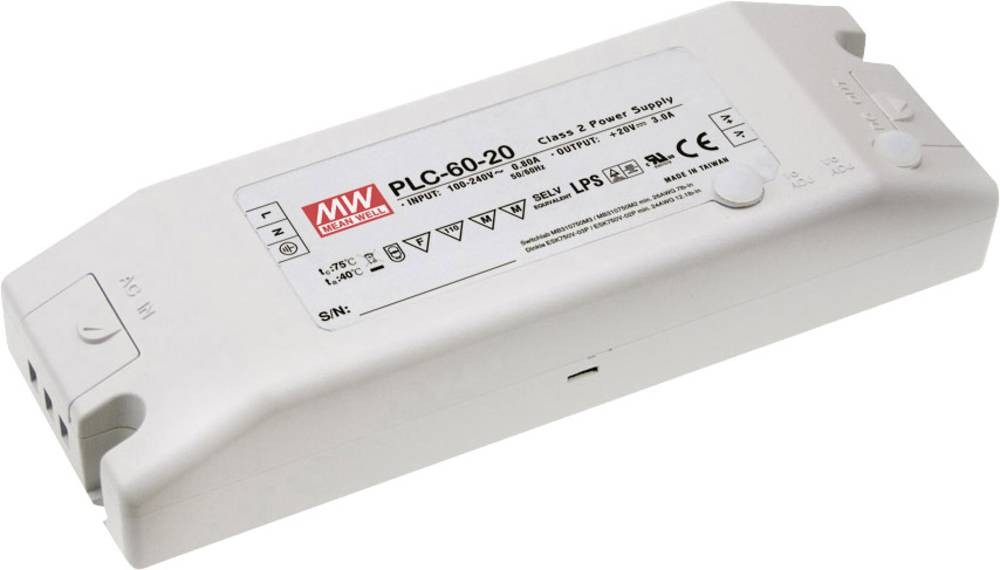 Mean Well MW PLC-60-27 LED-Treiber, LED-Trafo Konstantspannung,