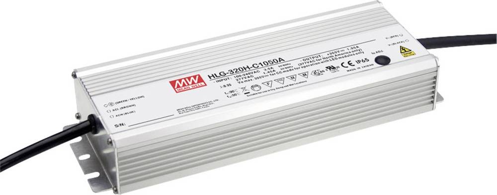 MEAN WELL HLG-320H-C700B LED-Treiber Konstantspannung 299.6W 700mA