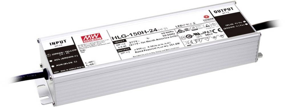 MEAN WELL MW HLG-150H-24AB LED-Treiber Konstantspannung 151.2W 3.8 -