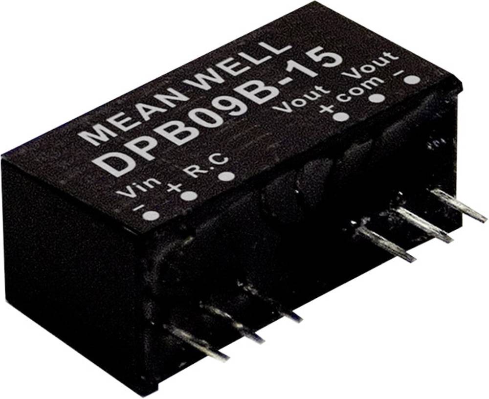 MEAN WELL DPB09B-15 power adapter/inverter 9 W - MEAN WELL DPB09B-15,