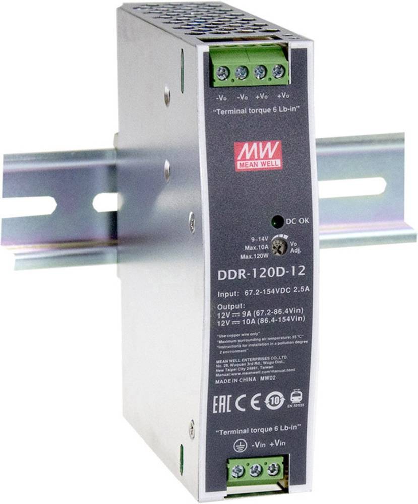 MEAN WELL DDR-120C-12 adaptateur de puissance & onduleur 120 W - MEAN