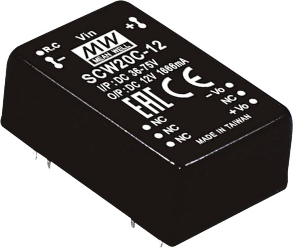 MEAN WELL SCW20B-05 power adapter/inverter 20 W - MEAN WELL SCW20B-05,
