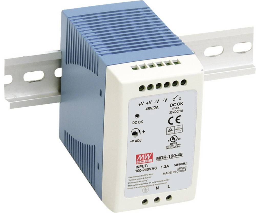 Mean Well MDR-100-12 Hutschienen-home charger (DIN-Rail) 12 V/DC 7.5A